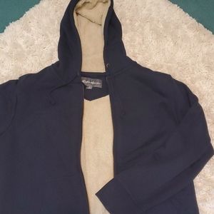 Mens zippered hoodie